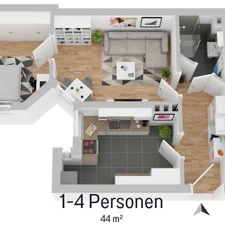Salz&wind Modernes In Zentral & 24h Selbst Check In *